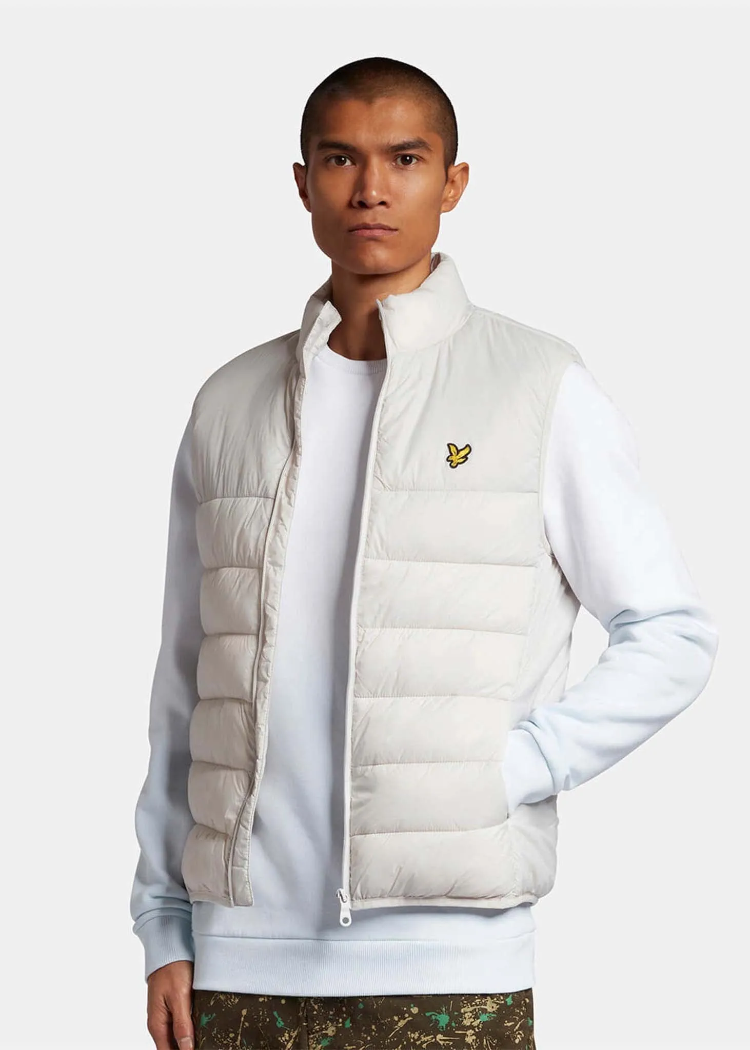 Wadded gilet - light mist