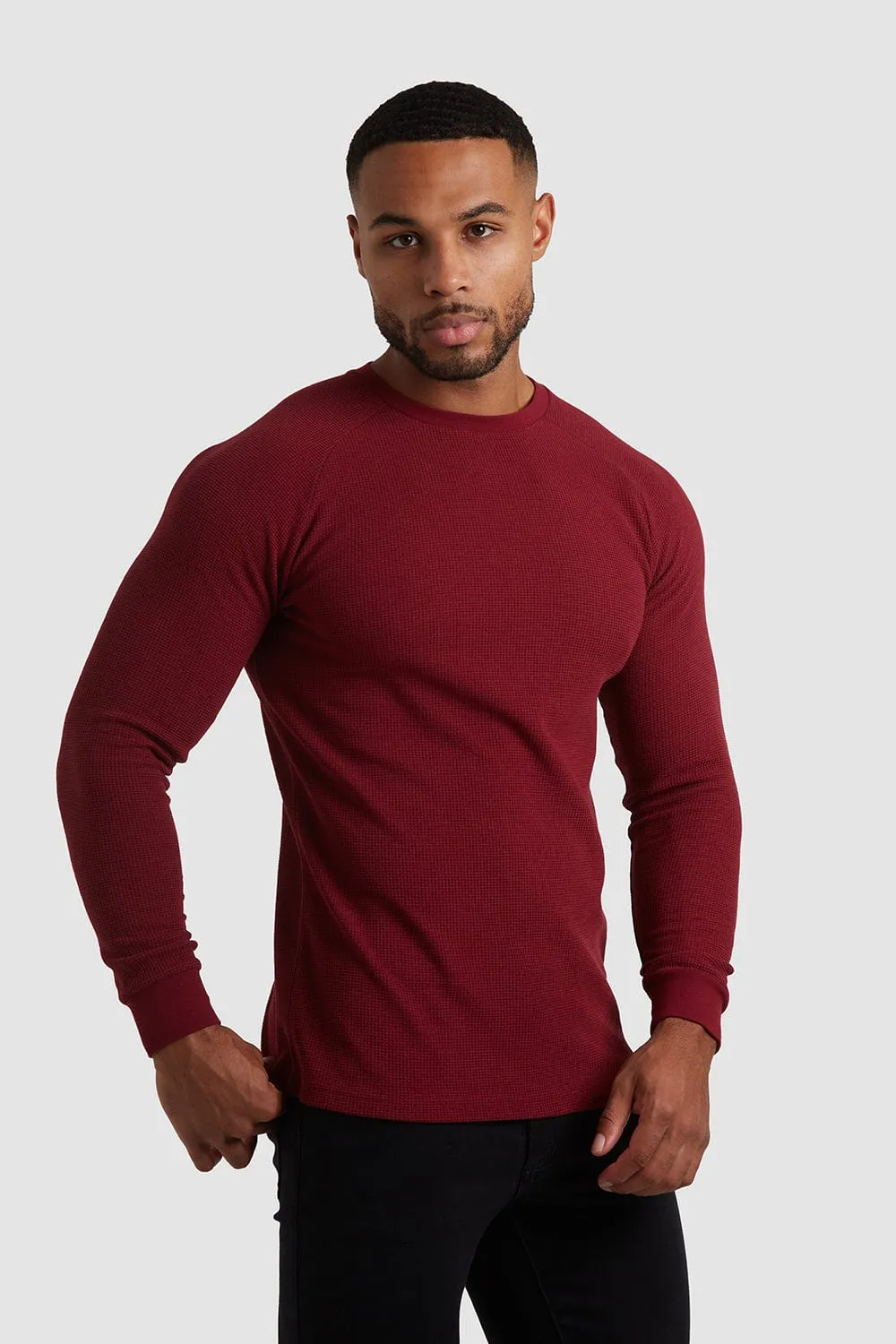 Waffle T-Shirt in Claret