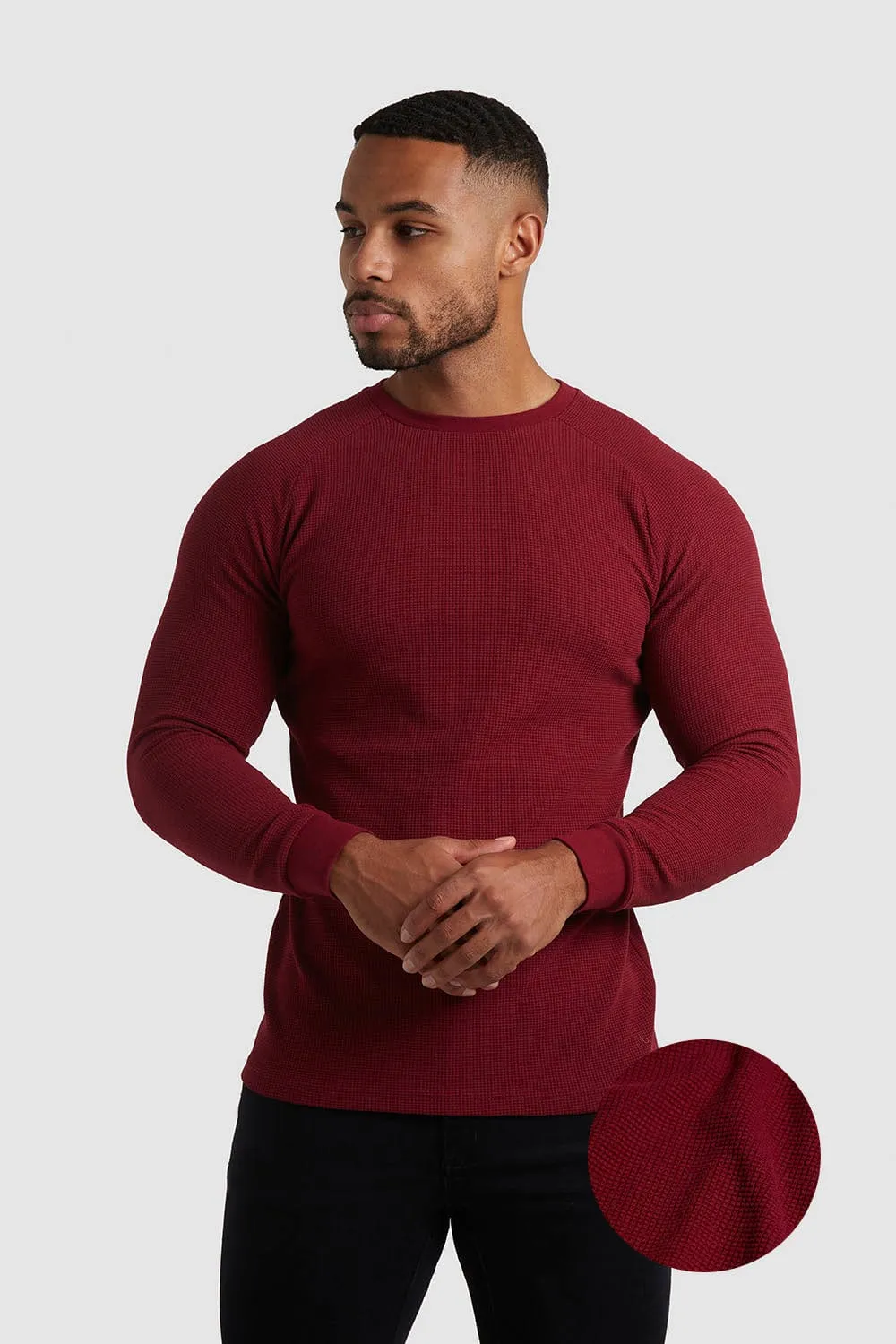 Waffle T-Shirt in Claret