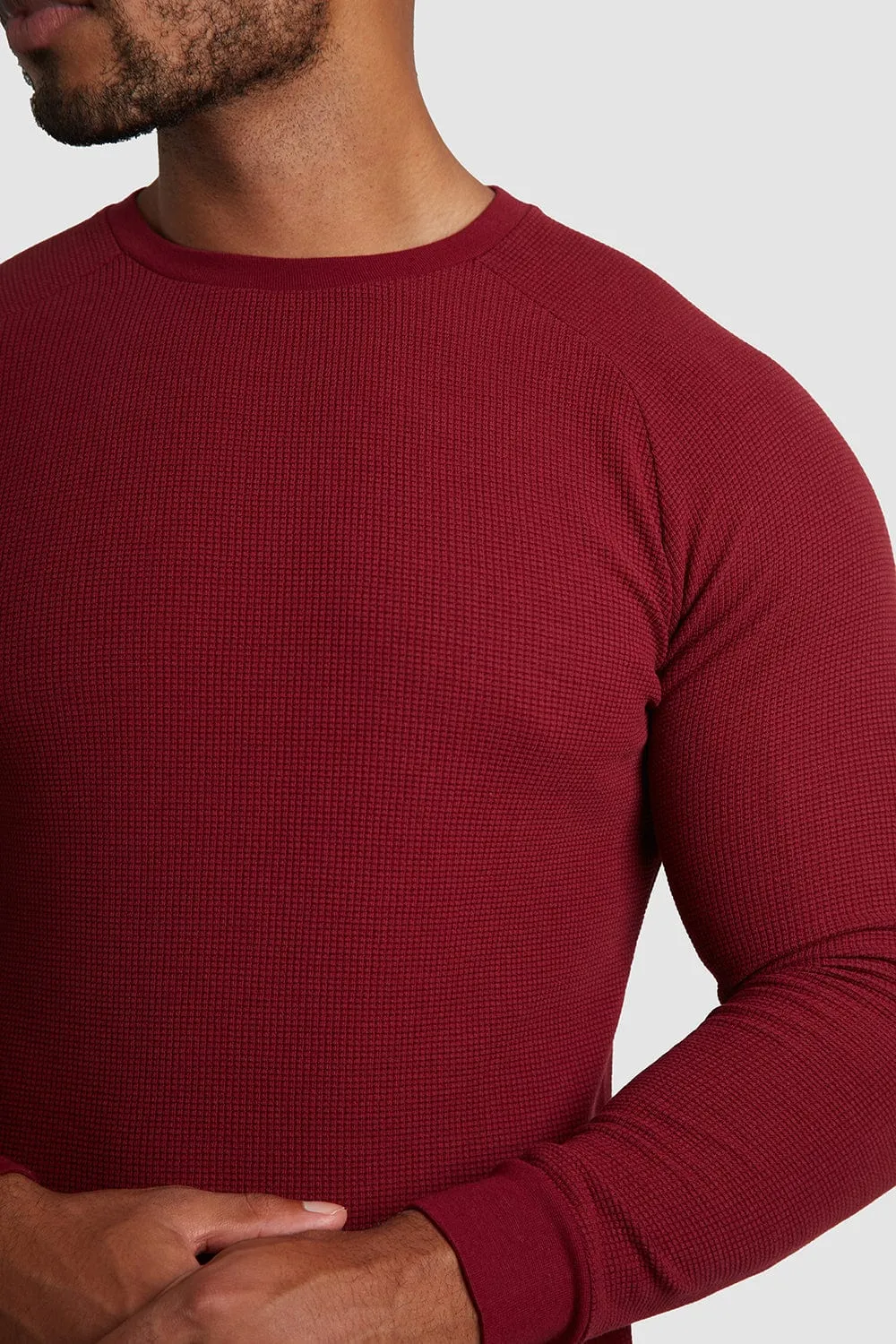 Waffle T-Shirt in Claret