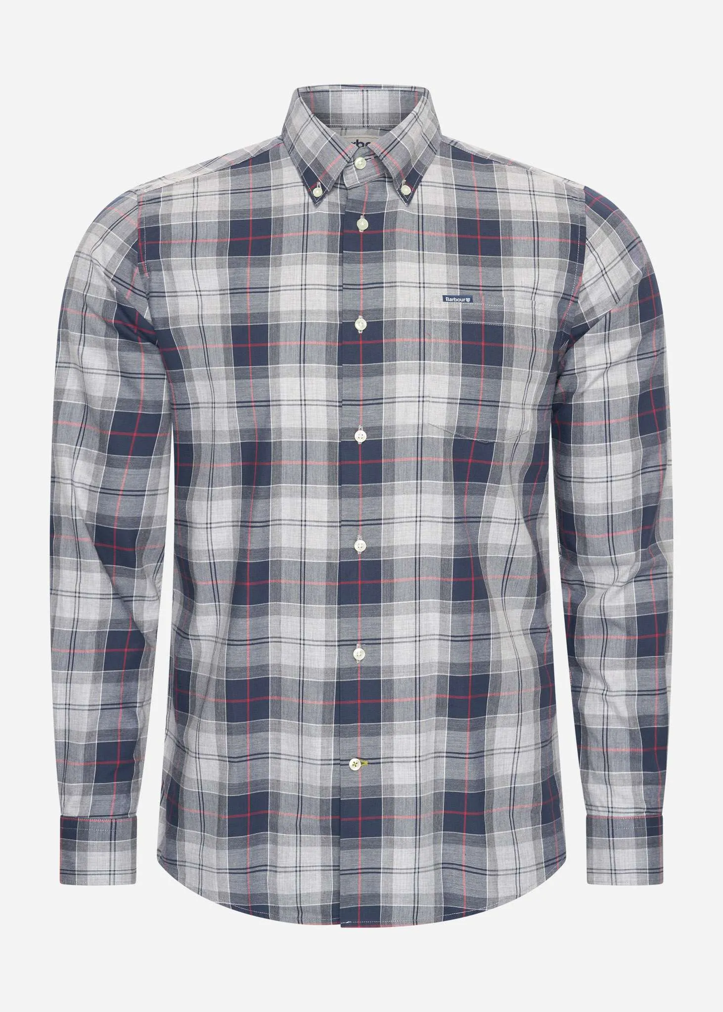 Wetheram tailored tartan shirt - blue granite