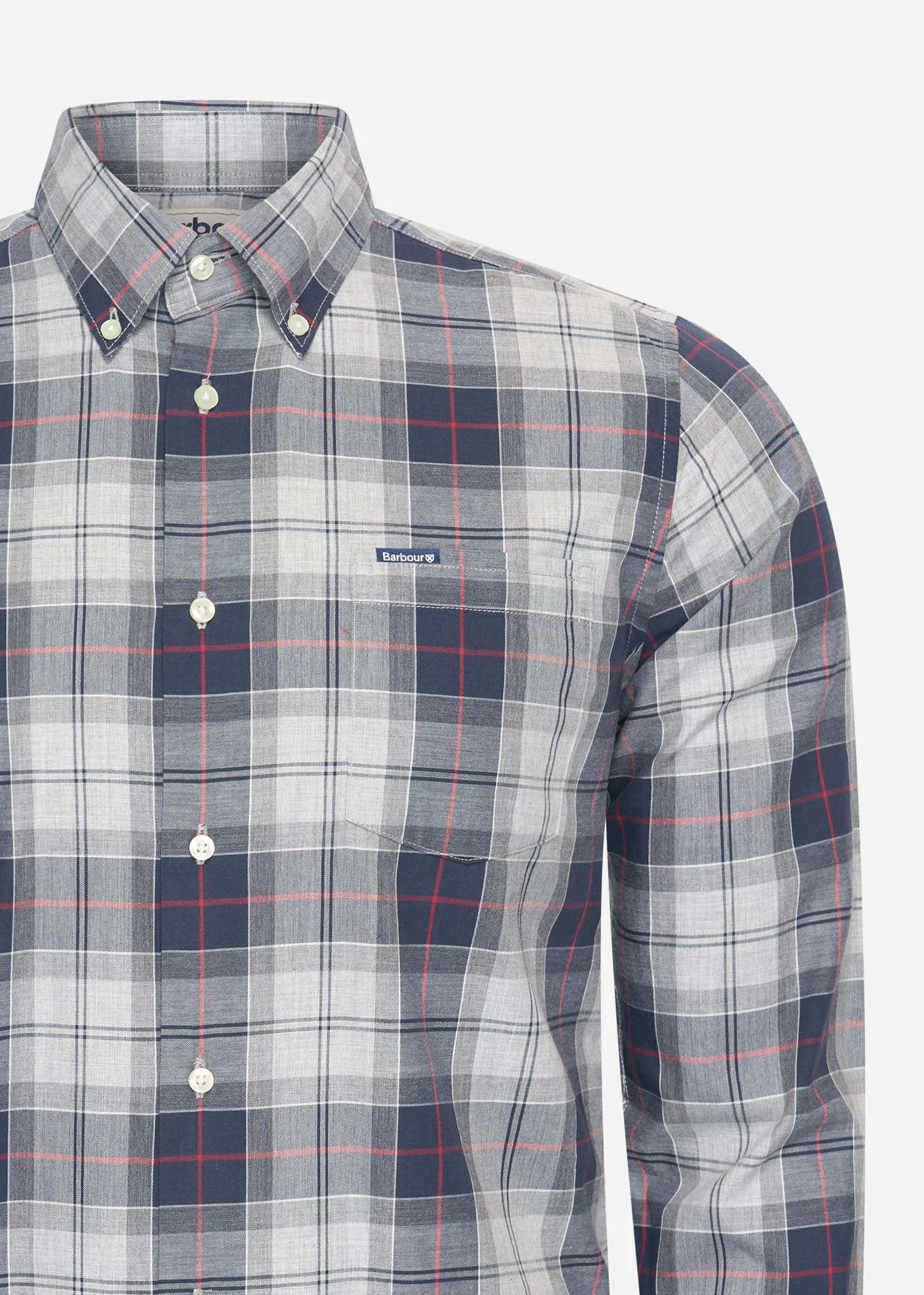 Wetheram tailored tartan shirt - blue granite