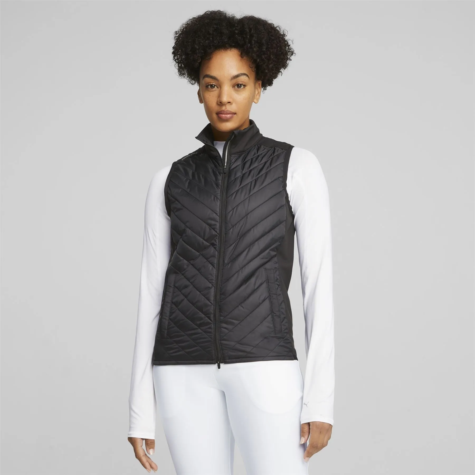 Womens Frost Quilted Gilet Puma Black - SS24