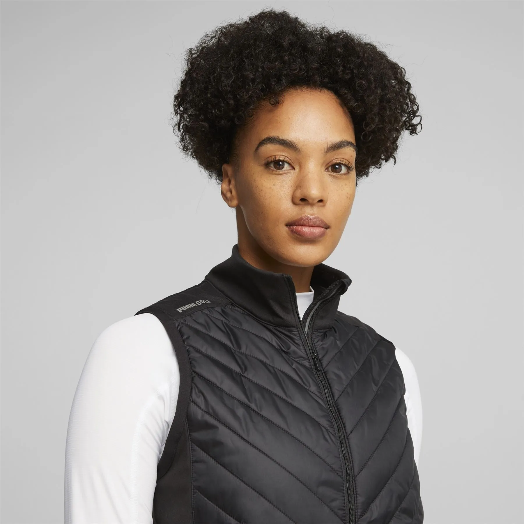 Womens Frost Quilted Gilet Puma Black - SS24