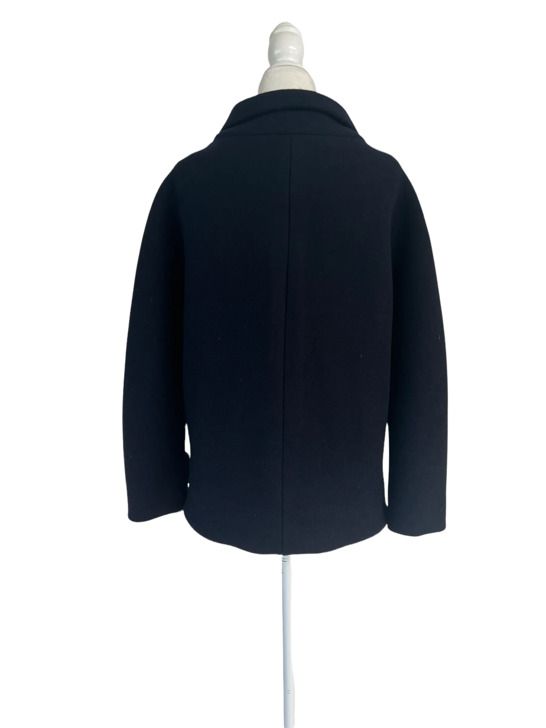 Wool Navy Coat - S