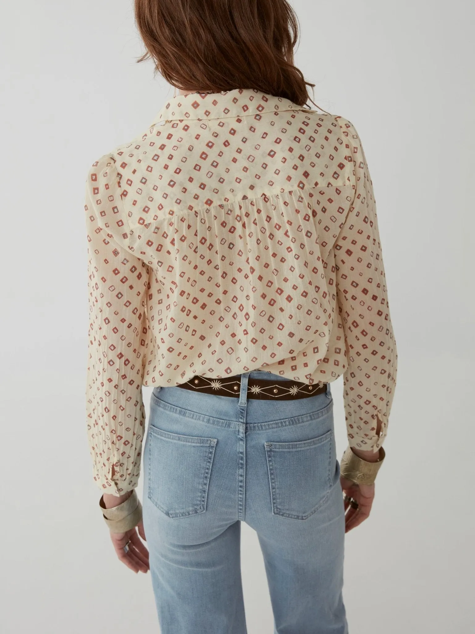 Ziggy Blouse - Bandhani Spring Kulfi