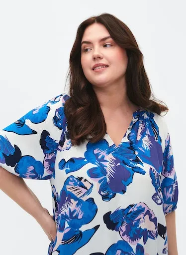 Zizzi Riley Floral Dress